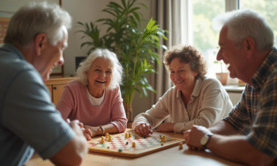 Famille multigenerational jouant à un jeu de société en famille