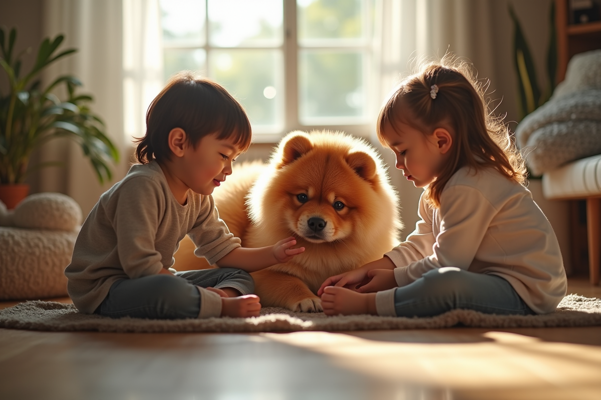 chow-chow enfants